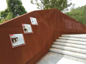 民乐耐候钢挡土墙